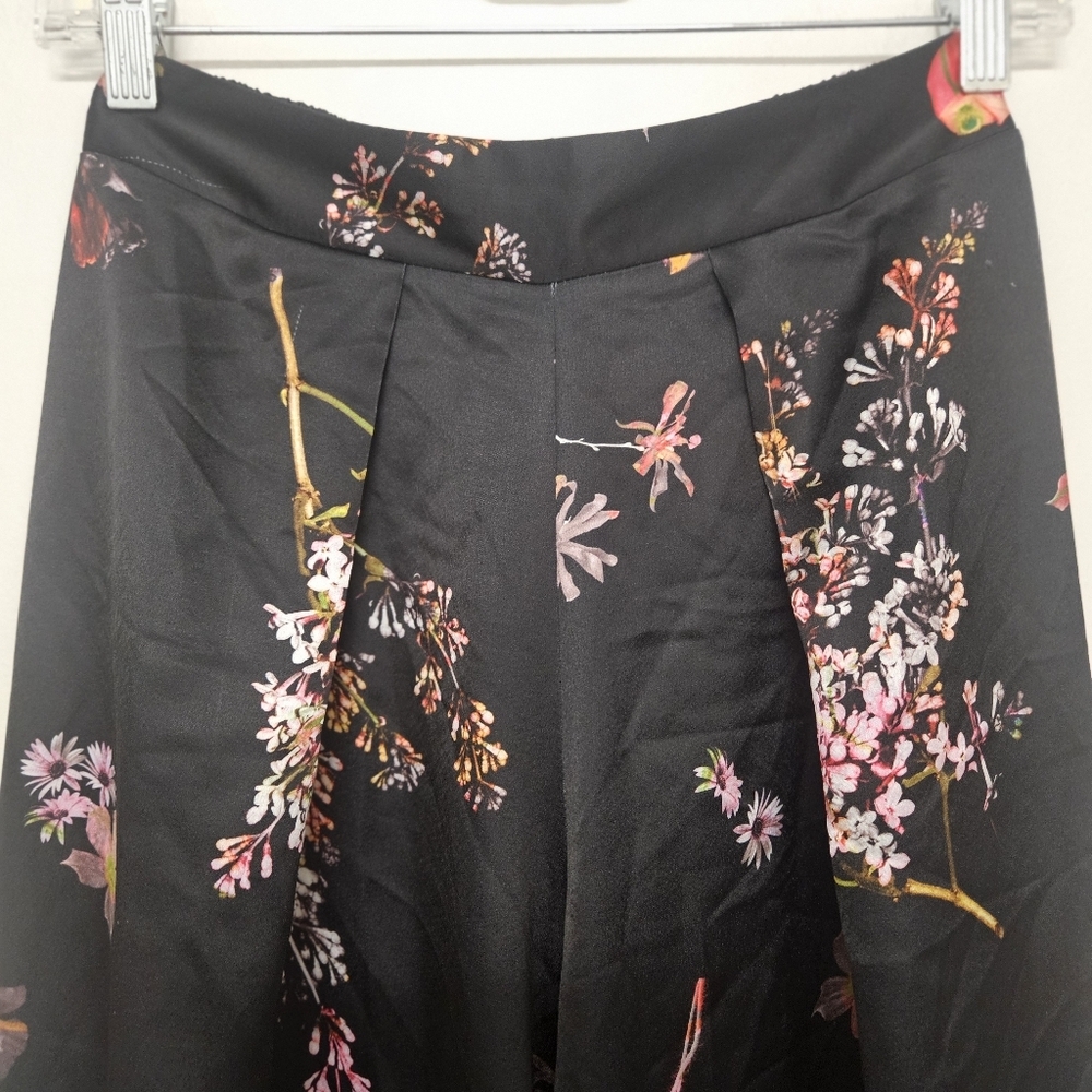 03 VICTORIA SECRET FLORAL WIDE LEG PANTS WOMEN'S SIZE XS - Picture 4 of 10
